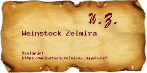 Weinstock Zelmira névjegykártya